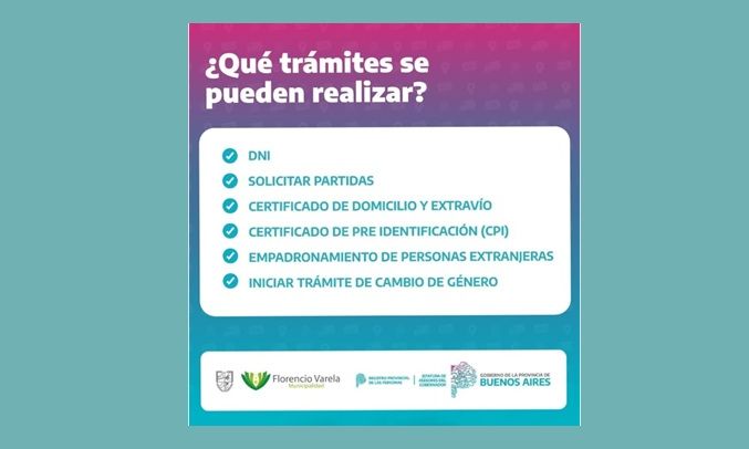 Operativos de documentación en los barrios varelenses